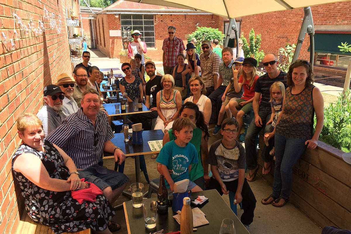 Barkers Creek Landcare Christmas party group photo